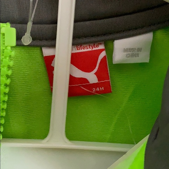 Puma track suite lime green and grey - Picture 2 of 3